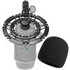 YOUSHARES Blue Yeti X Supporto Antiurto con Filtro Anti-pop, Shockmount con Parabrezza in Schiuma Riduce il Supporto per Microfono con Braccio Antivento Abbinato a Vibrazioni e Rumore di YOUSHARES