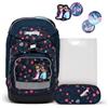ergobag prime zaini zaino scolastico ergonomico per bambini, scuola elementare, Set di zaini da 4 pezzi, 20 litro, 1100g WinterwonBearland - Lilla