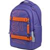 Baagl Zaino per la scuola per ragazzi, ragazze e adolescenti, Skate Max, zaino con skateboard, zaino per bambini con scomparto per laptop e cintura toracica, per scuola, scuola secondaria, 30 l