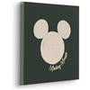 Komar Disney Mickey Mouse Stamp, dimensioni: 40 x 40 cm, decorazione da parete per cameretta dei bambini, verde, rosa