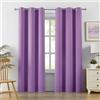 DUALIFE Tende oscuranti con orchidee ametista per soggiorno, lunghezza 213,4 cm, per camera da letto, isolamento termico, 106,7 x 213,4 cm