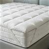 Italian Bed Linen Topper Singolo One in Cotone con Imbottitura di 1100gr/mq e soffietto 8cm - NON SCIVOLA con Cinghie Angolari - Facile da Lavare, Trapuntato (80x195cm)