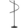 BIFCIOFH Appendiabiti rotante a spirale, appendiabiti resistente per 38 palline, robusto gancio autoportante in metallo per camera da letto boutique salvaspazio (colore: nero, dimensioni: 180 cm)