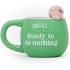 Mr. Wonderful Tazza 3D Lazy Maialino - Ready to Do Nothing - Tazza in Dolomite 350 ml