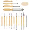 msymsyu 15 Strumenti per modellazione Strumenti per modellazione Set di Strumenti per Argilla Strumenti per Ceramica Set di coltelli da Intaglio per Argilla Strumenti per la Realizzazione di Modelli