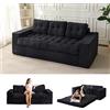 MAXYOYO Divano Letto da Pavimento, Larghezza 190 cm, con Cuscino, Pieghevole 2 in 1, 3 Posti con Funzione di Sonno, Superficie 101 x 196 cm, per Soggiorno, Camera da Letto, Lounge