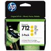 HP Confezione da 3 cartucce di inchiostro giallo originale DesignJet HP 712 da 29 ml Codice: 3ED79A
