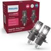 Philips Ultinon Access LED lampadina fari auto (H4), ultra-compact direct-fit, +80%, 6.000K, set di 2