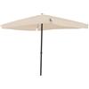 Ombrellone Quadrato da Giardino 3x3 m Palo Ø48 mm Struttura in Acciaio Esterno Écru