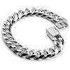 Dankadi Moda Uomo 925 Argento Sterling Bracciale- Argento classico 10MM catena cubana 7 7.5 8 8.5 9 9.5 10 Gioielli Fine Regalo, 10 inch, Fashion Glossy Style