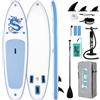 FunWater Tavola SUP Gonfiabile Surf Paddle Board, Ultralight SUP per tutti i livelli con paddle, pinne, kit di riparazione, adattatore valore