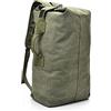OAREA Multifunzione Militare Tattico Tela Zaino Uomo Maschio Grande Esercito Secchio Borsa All'aperto Sport Duffle Bag Zaino Da Viaggio, Colore fango, 55*30*20, Zainetto