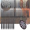 BAOSROY Freccette Alberi Aste,Astine Freccette,Alberi Freccette,Gambi Freccette,Alberi Freccette Professionali,Freccette Filettati 2BA Steli,Applicabile Ai Giochi All'aperto E all'Interno,Nero,50PCS