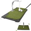 Golfupp Trainer per lo swing da golf, attrezzatura da golf con 5 regolazioni di altezza, simulatore di pratica con ferro e mazza in casa e al chiuso, tappetino portatile per allenamento dello swing, True