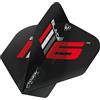WINMAU Prism Delta Blade 6 Black Extra Thick Dart Flights - 1 Set per Pack (3 Flights in Total)