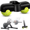XJJAUGKLY 1 adattatore Rocker Plate Feet, per il ciclismo indoor Cycling Snap Rocker Feet, per pedaliere, per zwift Ride anteriore, con 2 palline da tennis