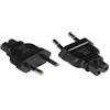 Good Connections PA-0370S - Adattatore di corrente con spina europea tipo C (CEE 7/16, dritto) su presa C7/Euro 8 (dritto) - Adattatore di alimentazione/adattatore presa/adattatore di alimentazione -