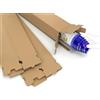 Master'in Tubo di cartone quadrato semplice scanalatura, 120 x 120 x 1200 mm, confezione da 10 tubi