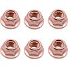 HAOTOM 6X M8x1.25 Dado di bloccaggio del collettore di scarico Per Opel Adam Ampera Antara Astra G J K Cascada Corsa D E Insignia A Meriva B Mokka/Mokka X Vectra B Zafira A Zafira Tourer C 11102751