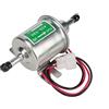 Kuuleyn Pompa del carburante, pompa del carburante elettrica, pompa del carburante elettrica universale per barche da 24V Filtro in linea Benzina Diesel di ricambio adatta per automobili(D'argento)