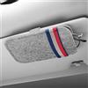 Flaconi Portaocchiali Auto,Porta Occhiali per Auto,Porta Occhiali da Auto,Borsa Occhiali Indossabile Morbida Borsa Occhiali,Clip per Portafogli, Accessori per Visiera da Auto(Grigio)