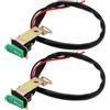 ECSiNG Interruttore per Cablaggio Altoparlante Quadrato A 2 Pin con Staffa 12V-24V 5A Adatto per Manubrio Modificato per Moto