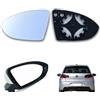Wekuw Passeggero Adatto per Golf 7 MK7 GTD GTI 2013-2017 Specchietto Retrovisore Riscaldabile Lente di Retromarcia Specchio di Vetro di Retromarcia Vetro Specchio Retrovisore di Ricambio