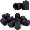 PROFICO 10 pezzi manicotti abrasivi, 80, grana grossa, per nail art, per manicure, pedicure, 10 mm