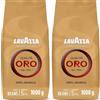 Lavazza Caffè in Grani per Macchina Espresso Qualità Oro, 1000g (Confezione da 2)
