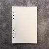 Zelten Carta di ricarica/foglie sciolte per cartelline portadocumenti ad anello rotondo con copertura a 6 fori da 8,5 pollici A5 (A5 Paper Refill-Blank, 2 Package)