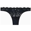Emporio Armani Eternal Lace V-Brazilian - Sottoveste da Donna, Nero, XS