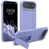 kwmobile 1x Custodia Compatibile con Apple iPhone Air - Cover Supporto Dita - Back Case per Smartphone - Protezione Gommata Lavanda