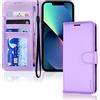 TECHGEAR Cover iPhone 14 Plus- Custodia Portafoglio in Pelle Sintetica con TPU Antiurto, Funzione di Supporto con Slot per Schede e Cinturino da Polso per iPhone 14 Plus (6,7 Pollici, 2022)