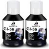 DOUBLE D GI-56 Nero Inchiostro per Canon GI-56 per Canon Maxify GX7050,2BK | Per Canon GI-56BK,Compatibile con Canon Maxify GX7050 GX6050 GX5050 GX4050 GX3050 Stampante