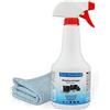 Blum Manufaktur - Detergente display da 500 ml + panno in microfibra 30 x 30 cm - Pulitore schermo per una pulizia senza striature di tutti gli schermi e display.