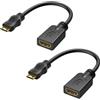 Cable Matters Pacchetto da 2 Pezzi Adattatore Mini HDMI a HDMI