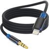 Deuomerk Cavo Aux i Phone 1,2M Cavo i Phone a Jack 3.5 mm Certificato MFi | Cable Aux Light-ning Adattatore Audio Compatibile con i Phone 14/13/12/11/X/8/7 per Autoradio/Cuffie/Altoparlanti, Nero