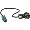tomzz Audio 1500-031 Fakra (M) Antenna adattatore spina a ISO (M) spina compatibile con Audi BMW Citroen Dacia Fiat Opel Peugeot Renault Seat Skoda VW