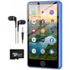AGXOV 80GB Lettore MP3 con Wi-Fi & Bluetooth, 4,02 pollici touchscreen MP4 Player, Lettore Musicale Android con Spotify, Deezer, Radio FM, Registratore Vocale, E-book Reader, Blu