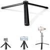 GUNGY Treppiede Smartphone Mini Treppiede per Fotocamera in Alluminio con Vite 1/4 Treppiedi da Tavolo e Viaggio Cavalletto per Gopro Telefono Webcam Gimbal Lungo 11cm Nero