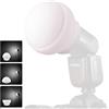 Godox AK-R22 Cupola di Diffusione Pieghevole in Silicone per Flash a Testa Tonda AD100PRO, AD200PRO (con H200R) e Serie V1