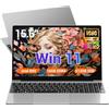 BEYNIVAN PC Portatile 15.6 Pollici,N95(Fino 3,4 GHz) 16GB DDR4 512GB SSD TF 1TB,Win11 Notebook,1920 * 1080 FHD,Tastiera retroilluminata/5G WiFi/USB-C 3.0/HDMI/Tastiera Italiana Membrana,Grigio
