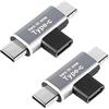 QIANRENON 2 in 1 USB C splitter adattatore USB C 1 femmina a 2 maschio T forma ricarica connettore, solo per la ricarica, 2 pezzi