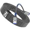 layajia Cavo Prolunga USB 3.0 2M, Cavo di Estensione USB A Maschio a A Femmina, Trasferimento ad Alta Velocità 5Gbps Compatibile con Tastiera, Mouse, Chiavetta USB, Stampante, Scanner