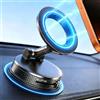 Uprosdik Supporto Magnetico per Telefono in Auto, Ventosa a Vuoto & Magnete da 3000gf, Montaggio Regolabile 360° per Cruscotto, Compatibile con iPhone e Android (Nero)