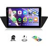 CAMECHO [4+64G] Android 15 Carplay Autoradio per BMW X1 E84 2010-2016, Carplay Android Auto Wireless, Schermo INCELL da 10.1 Bluetooth Stereo GPS Nav WiFi FM/RDS EQ Mirror Link+Telecamera Posteriore