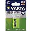 Varta Accu NiMH ricaricabile, 200 mAh, 9 V, E-Block, HR9V