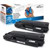 Starlet24 2x ML1630 Toner Compatibile con Samsung ML-1630 Nero | ML-1630W ML-1631K ML-1631KG per SCX-4500 SCX-4500W, 3.000 Pagine