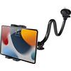 woleyi Porta Tablet Auto Forte Ventosa, Supporto Tablet Macchina Cruscotto Parabrezza [Braccio Collo Oca da 34 cm], Supporto Auto Anteriore per iPad Pro Air Mini, Galaxy Tab, Telefono, 4-12.9
