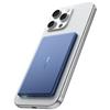 decqle "Air" Powerbank per MagSafe, 5000mAh Ultra Sottile Batteria Integrata Caricatore Portatile Wireless con Cavo USB-C, Solo per iPhone serie 17/16/15/14/13/12 (Blu)
